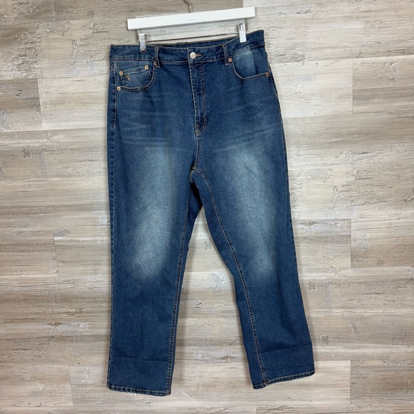 Frye Denim - FRYE Women's Straight Leg Jeans in Dark Blue